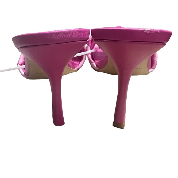 ✅Marc Fisher Party Pink Woven Mule Slip-On Darasa Sandals - Picture 5 of 7